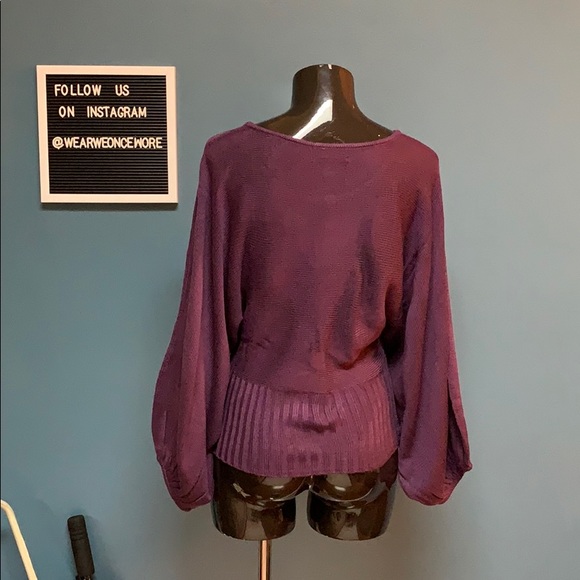 Bubble sleeve Knit Sweater - Picture 3 of 5